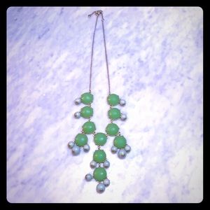 J Crew green jade necklace
